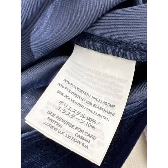 MADEWELL Velvet Tie-Neck Top Royal Blue Sz XS EUC - Picture 5 of 5